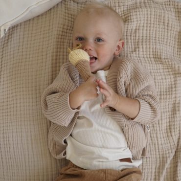 Doudou Bébé en Coton Bio - Patti Oslo - Crochet Renard Artique Beige –  Pépites