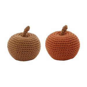 Hochet pommes en crochet caramel terracotta Patti Oslo