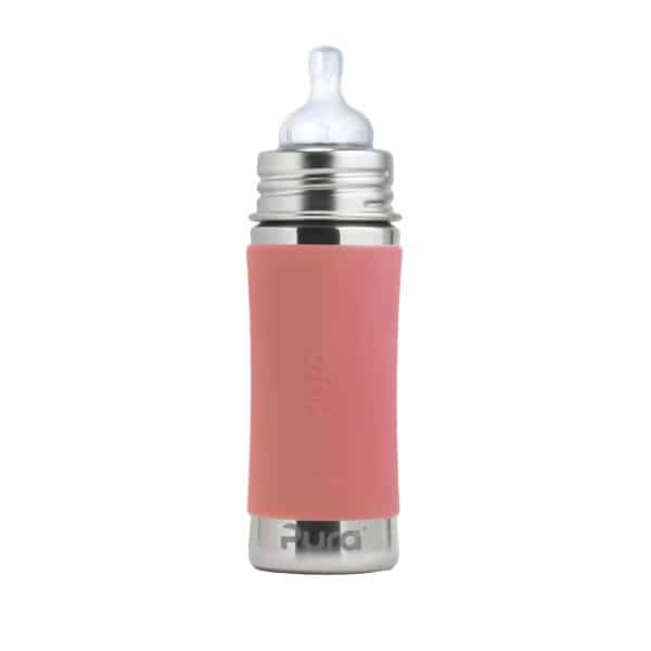 Biberon évolutif inox 325ml Rose Pura