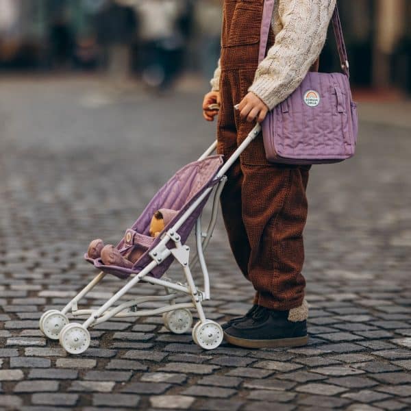 Sac à langer violet pour poupée Olli Ella